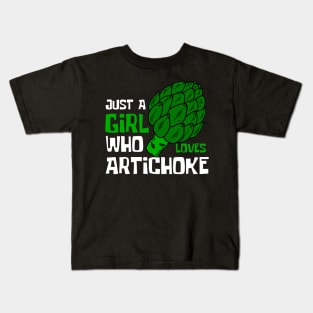 Just A Girl Who Loves Artichoke Funny Kids T-Shirt